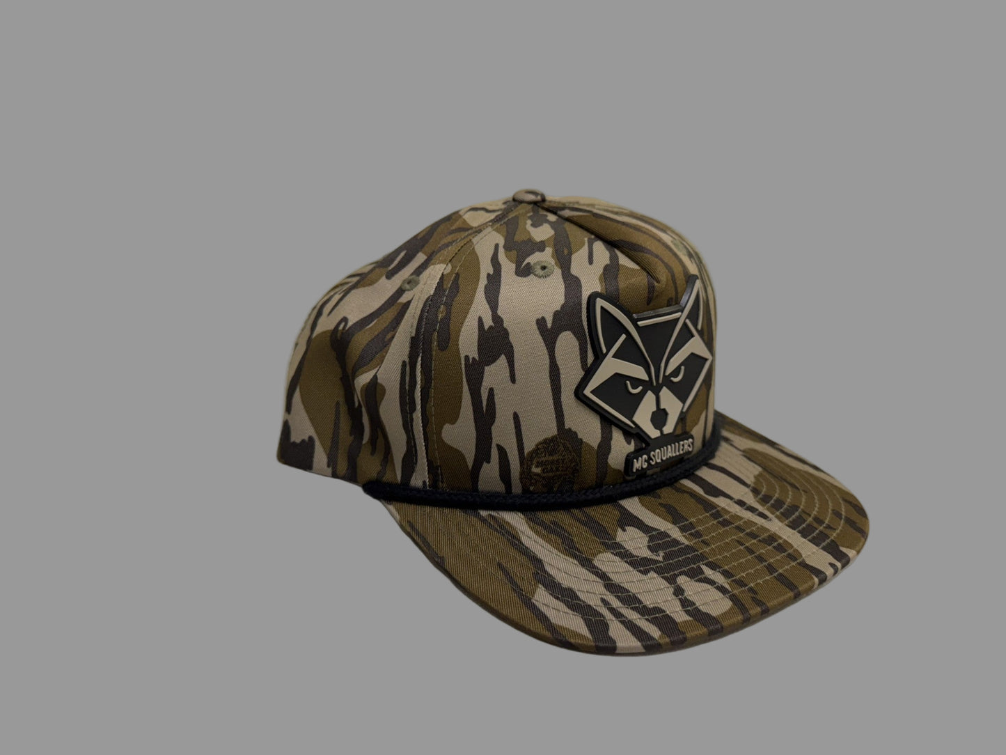 Richardson 256P Camo Umpqua Rope Snapback Five-Panel Baseball Cap - Comfortable Camo Trucker Cap with Flat Bill and Mesh Flip-Up Stay