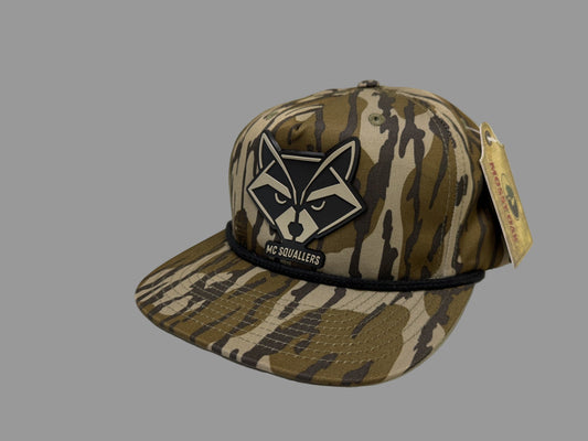 Richardson 256P Camo Umpqua Rope Snapback Five-Panel Baseball Cap - Comfortable Camo Trucker Cap with Flat Bill and Mesh Flip-Up Stay